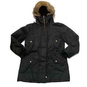J Crew Black Women's Parka Coat